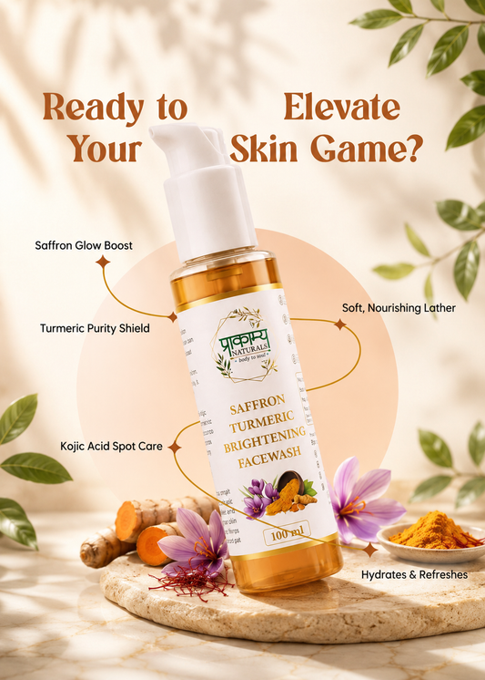 Saffron‑Turmeric Nourishing and Brightening Face Wash – 100ml