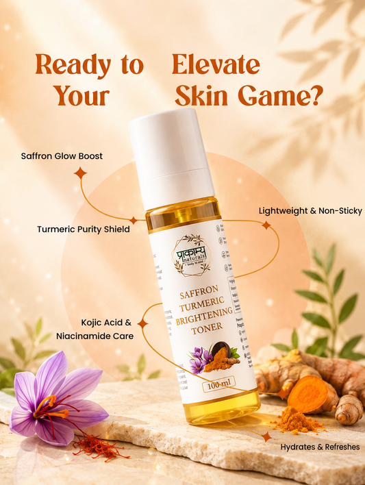 Saffron-Turmeric Brightening Toner – 100ml
